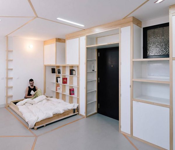 Un étonnant appartement modulable et minimaliste