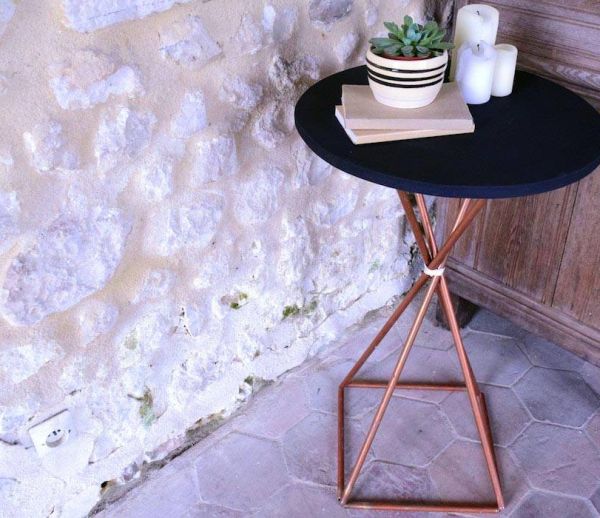 DIY Récup' : Fabriquez une table en tuyaux de cuivre