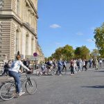 Quai des Tuileries à Paris, lors de la journée sans voiture, dimanche 27 septembre 2015.