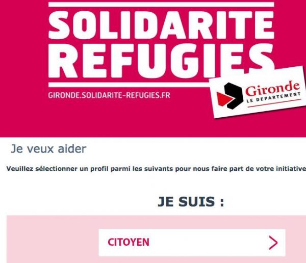Une plateforme d'aide pour les réfugiés en Gironde