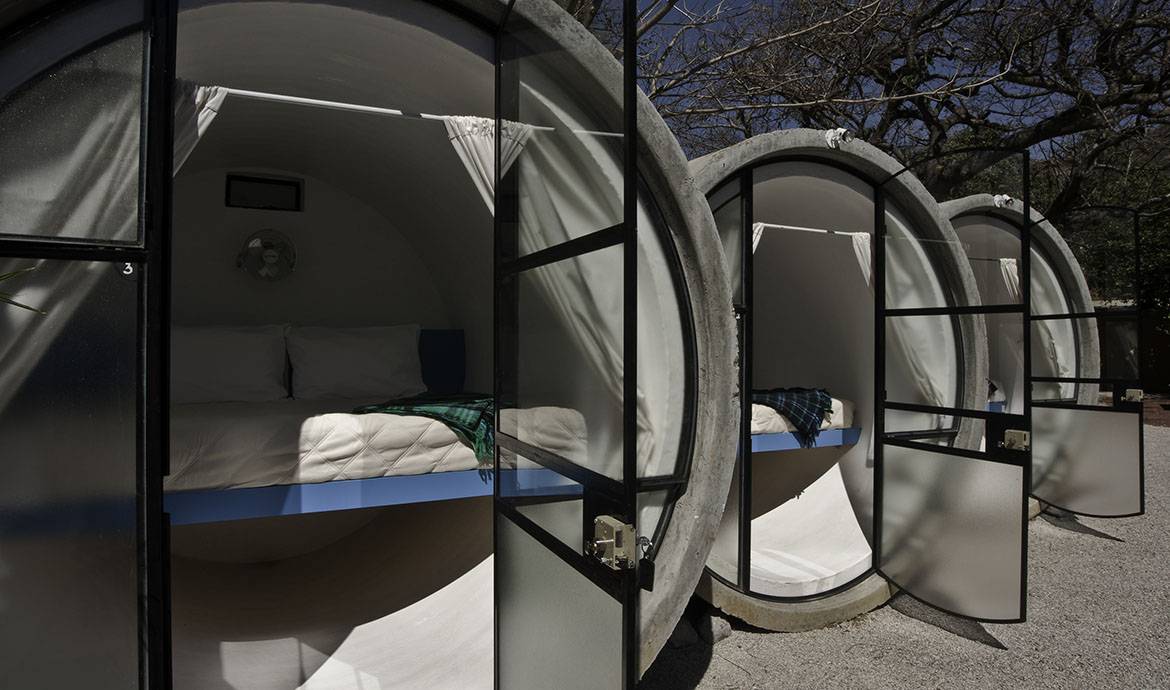 Un hôtel mexicain vous propose  de dormir dans un tube en béton