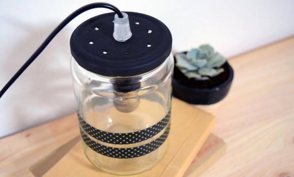 DIY : Fabriquez une lampe très jolie avec un bocal