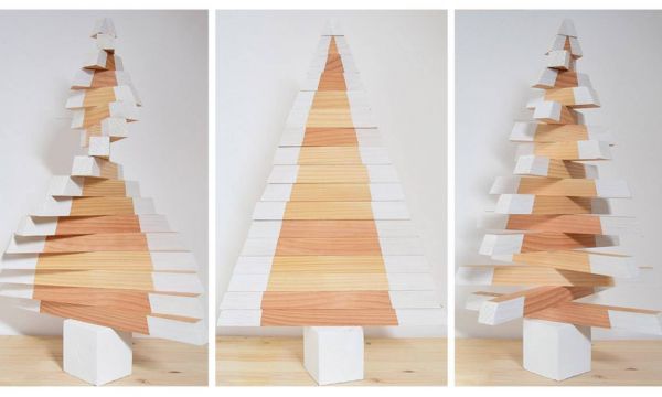 DIY : Fabriquez-vous un joli sapin de Noël en bois