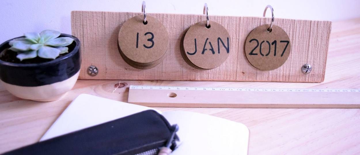DIY : Fabriquez un calendrier perpétuel en cagette