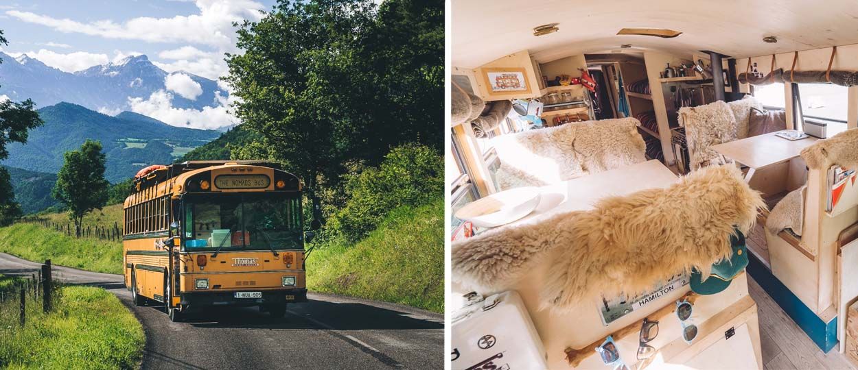 Cette famille a transformé un bus en auberge de jeunesse itinérante