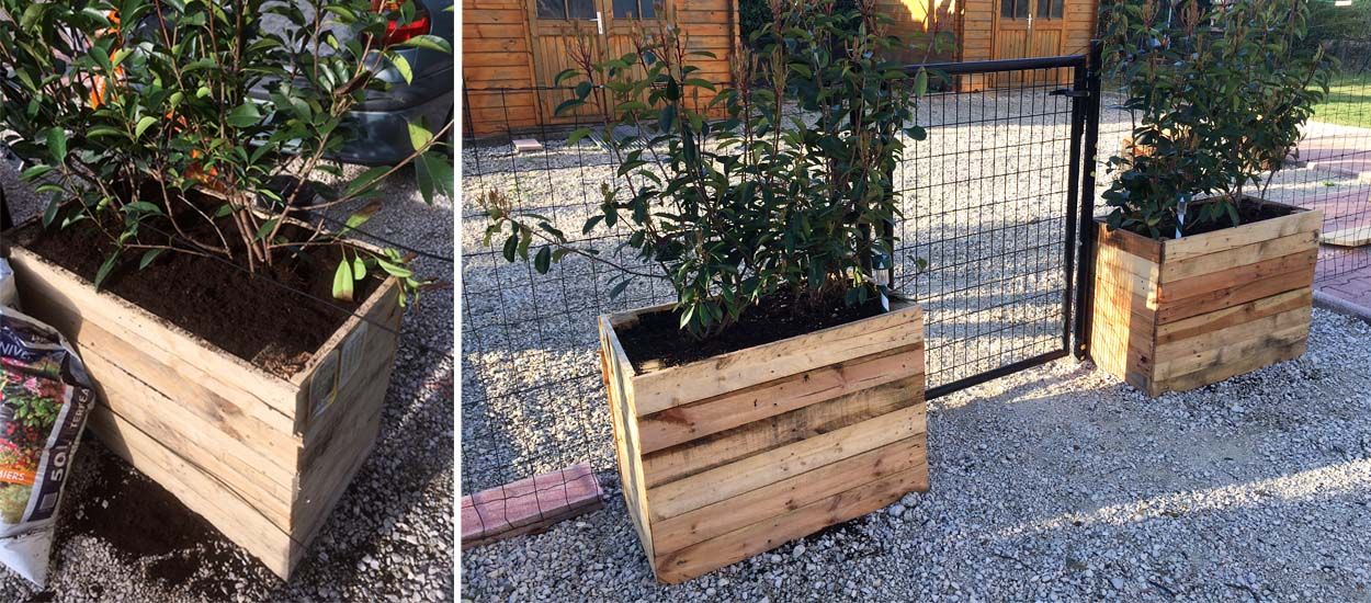 Tuto : Fabriquez deux jardinières en palette pour 22 euros