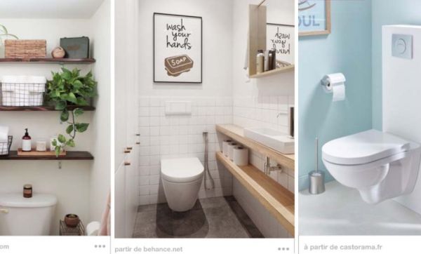 13 idées bien pensées pour optimiser le rangement dans les toilettes