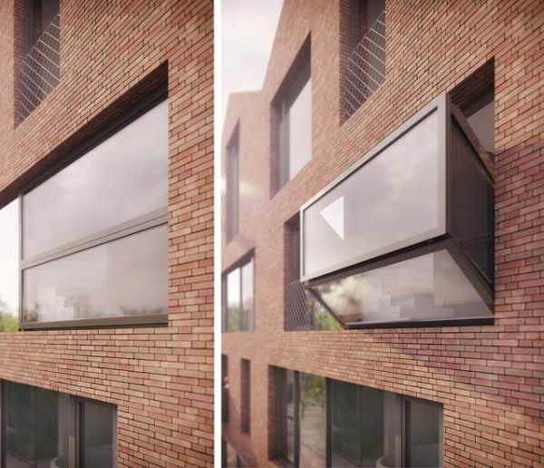 Spectaculaire : cette fenêtre se transforme en balcon de verre