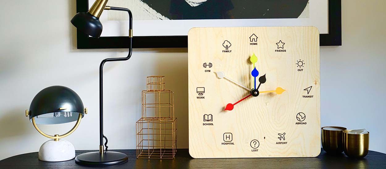 Découvrez Eta clock, l'horloge inspirée de la pendule des Weasley dans Harry Potter