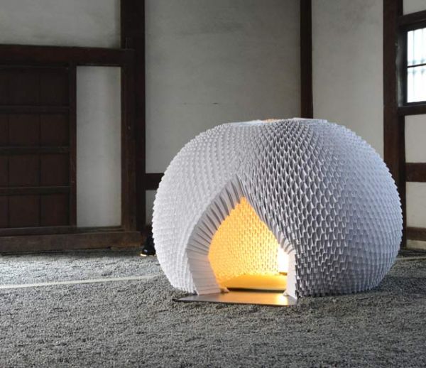 Ce designer japonais a conçu une incroyable maison de thé en origami