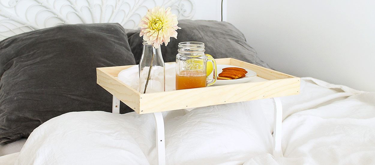 Tuto : Fabriquez un joli plateau pour vos petits-déjeuners au lit