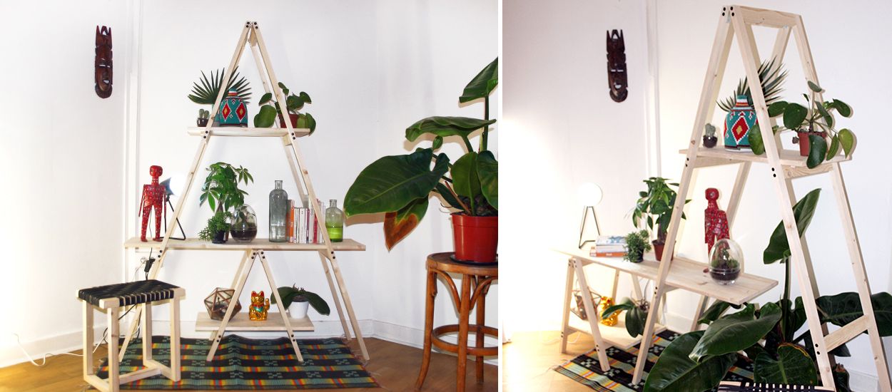 DIY : Fabriquez une étagère échelle pour mettre en valeur vos plantes