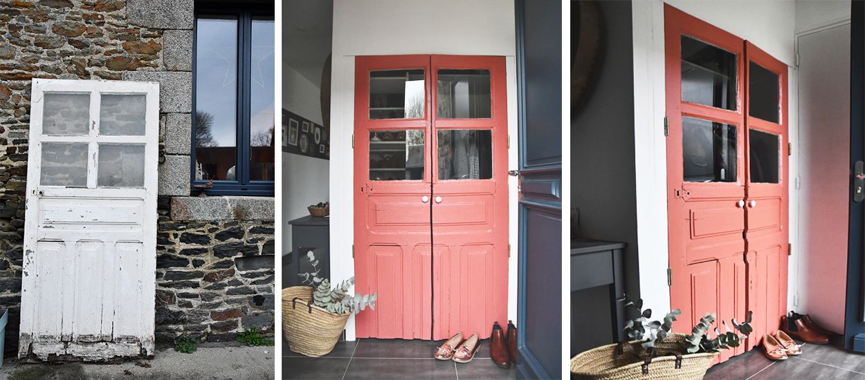 Tuto : Rénover une vieille porte pour en faire l'atout charme de son placard