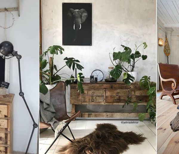 13 inspirations de meubles en bois brut pour une déco authentique
