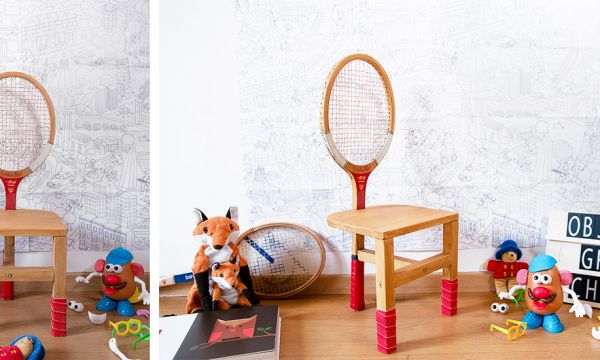 Tuto : Fabriquez une chaise pour enfant vintage avec une raquette de tennis