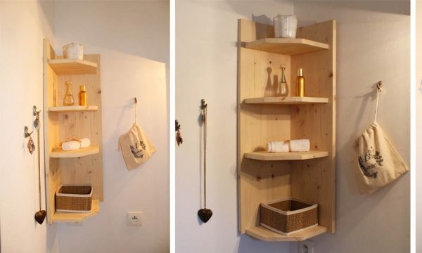 Tuto : Fabriquez une jolie étagère d'angle en bois pour seulement 25 euros