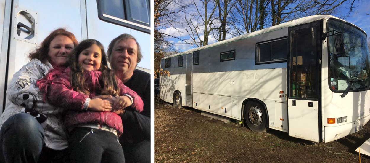 Cette famille écolo a transformé un bus en maison tout confort