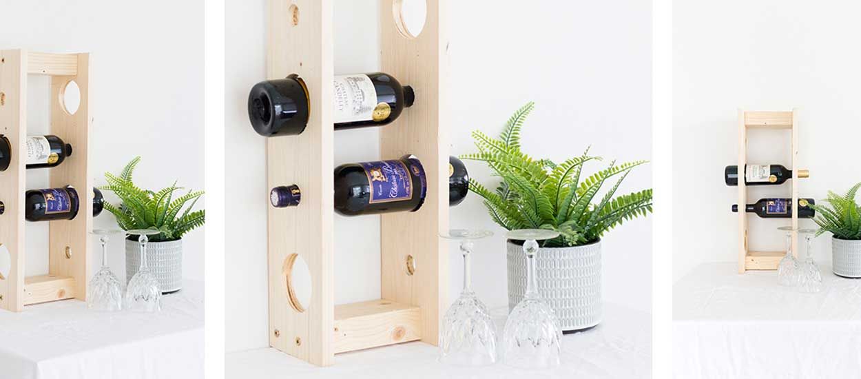 Tuto : fabriquez un porte-bouteilles en bois pour stocker votre vin !
