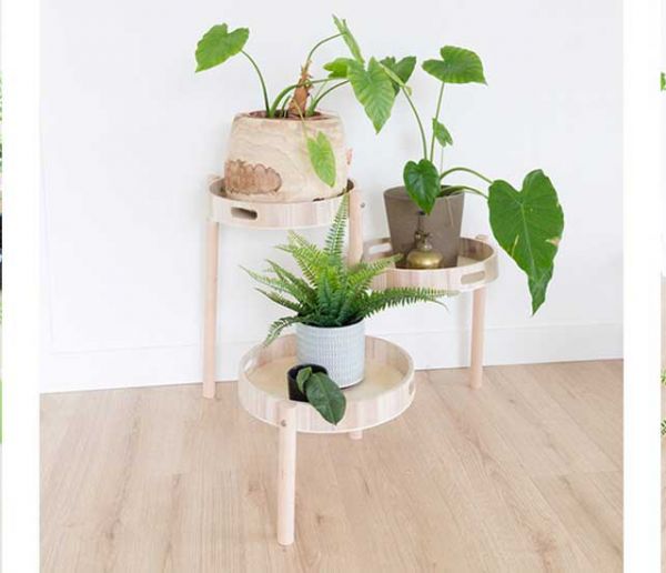 Tuto : Fabriquez un porte-plantes en bois pour une déco scandinave