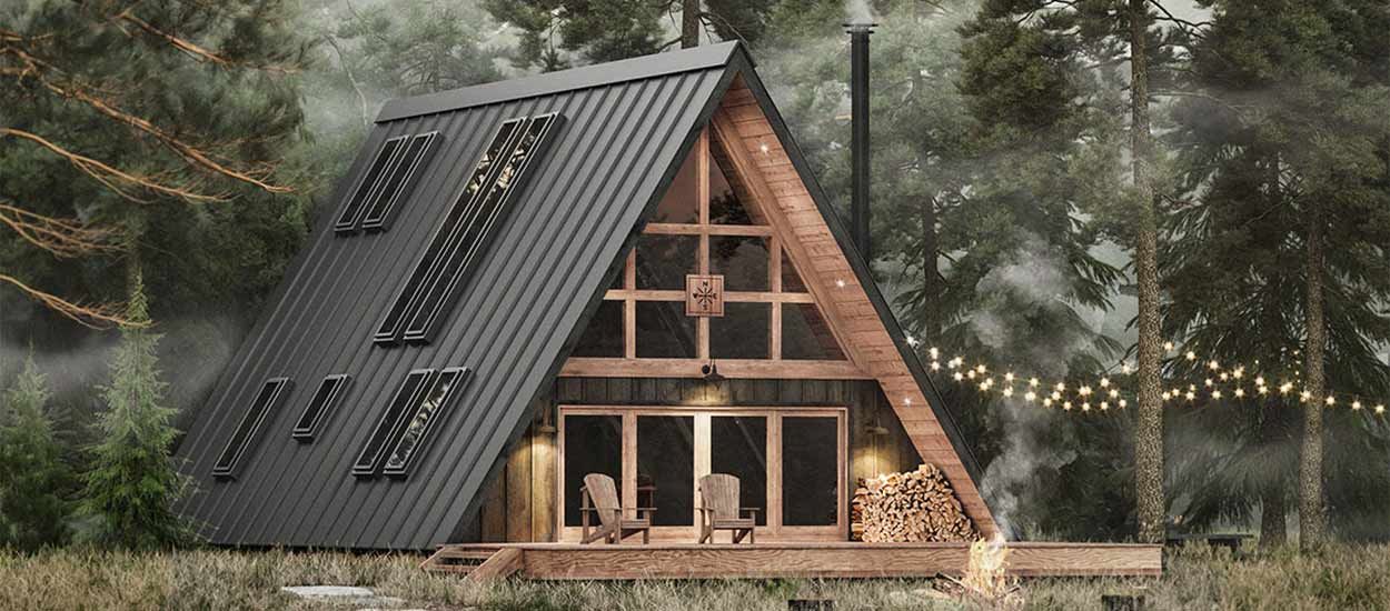 Les plans de cette maison triangle sont à vendre pour moins de 2000 euros