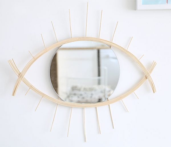 Tuto : Réalisez un joli miroir en rotin pour habiller vos murs d'un 