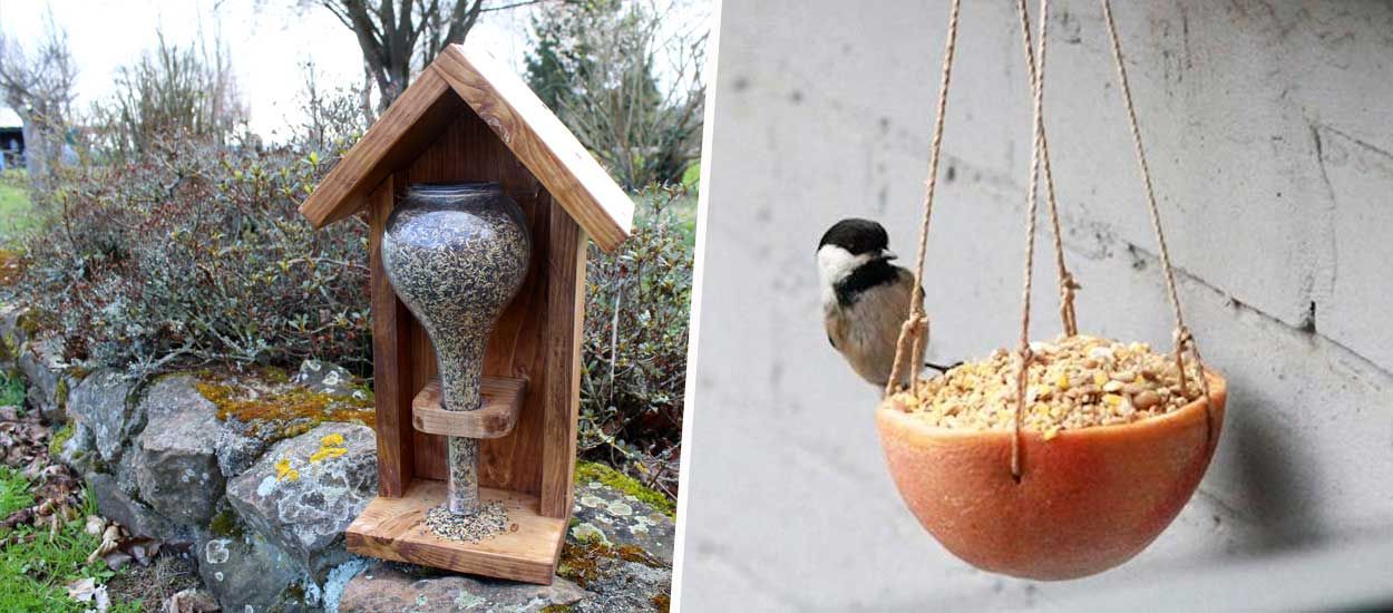 10 adorables mangeoires à fabriquer pour les oiseaux du jardin