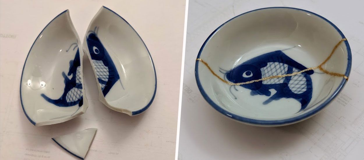 Découvrez le kintsugi : l'art japonais de réparer la porcelaine avec de la poudre d'or