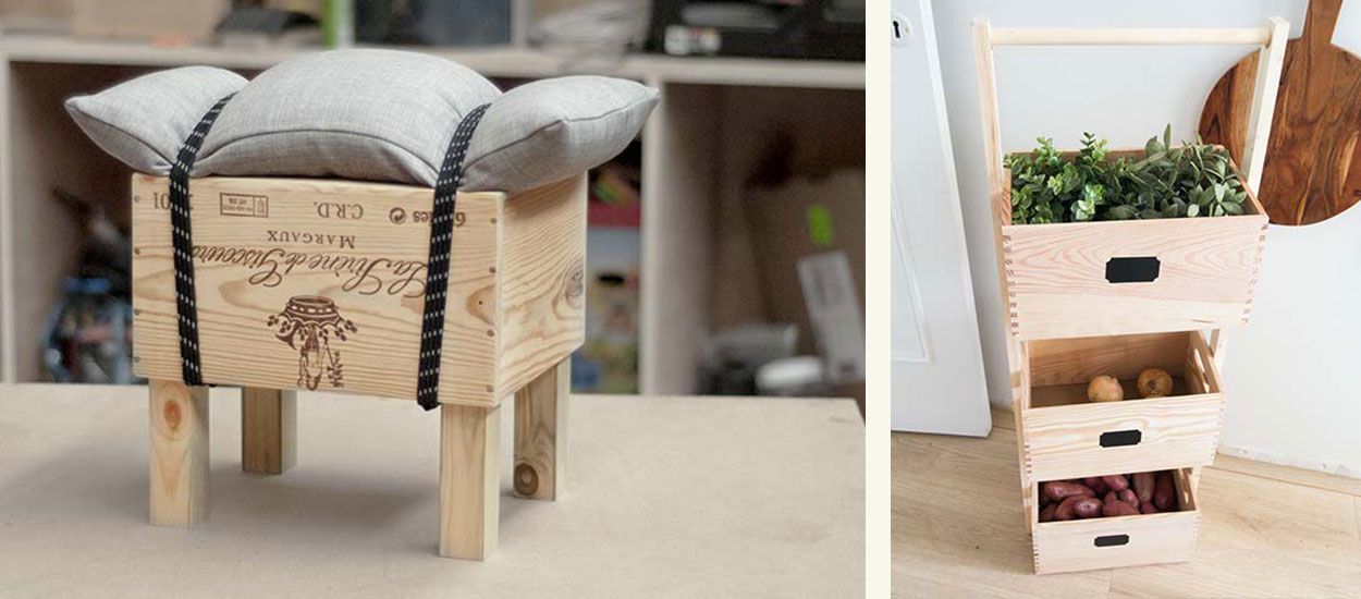14 idées originales pour utiliser des caisses en bois en créant un meuble ou de la déco