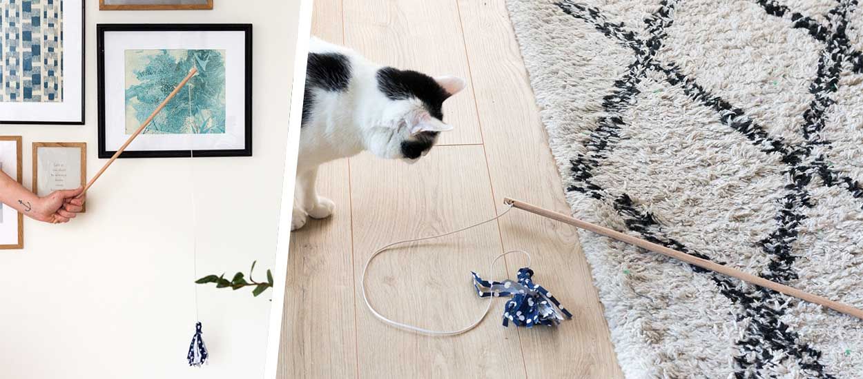 Tuto : Fabriquez un jouet rigolo et mignon pour votre chat !