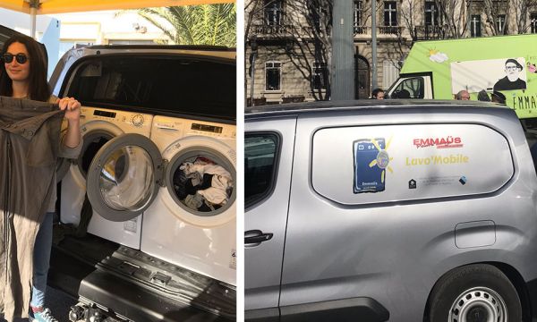 Emmaüs lance la Lavo'Mobile : une machine à laver itinérante pour les plus démunis