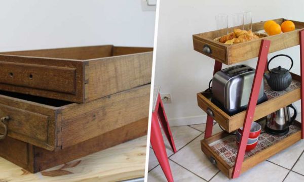 8 idées simples et originales pour réutiliser vos vieux tiroirs