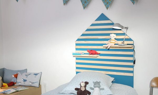 Tuto : Fabriquez une tête de lit pour enfant avec des tasseaux de bois