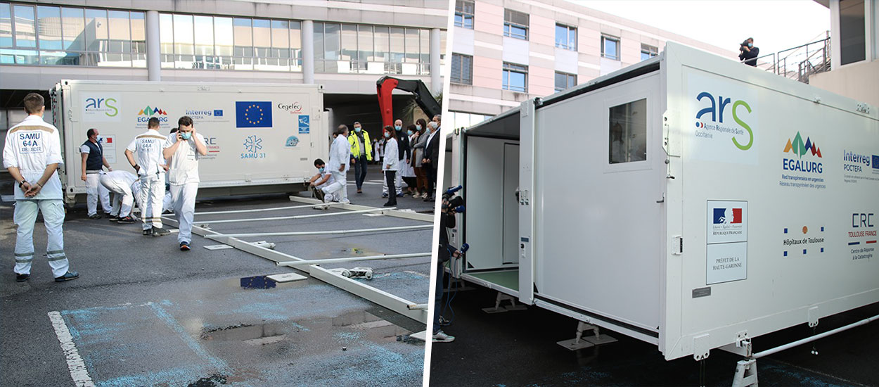 Cet hôpital mobile français se déplie en seulement 20 minutes pour faire face au Covid-19