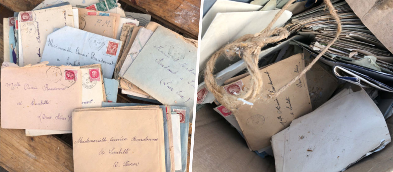Des lettres d'amour datant de la Seconde Guerre mondiale retrouvées dans une déchetterie