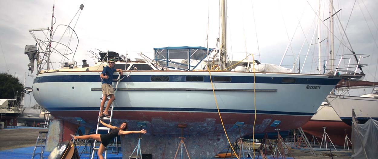 Leur première maison : un voilier qu'ils ont retapé pour naviguer jusqu'aux Bahamas
