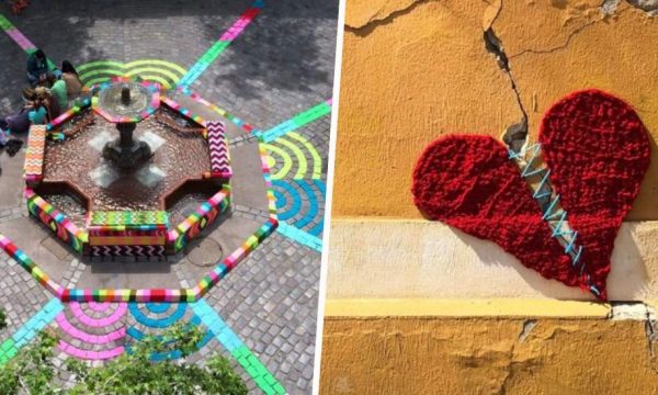 Connaissez-vous le Yarn bombing, le tricot qui redonne des couleurs à la ville ?