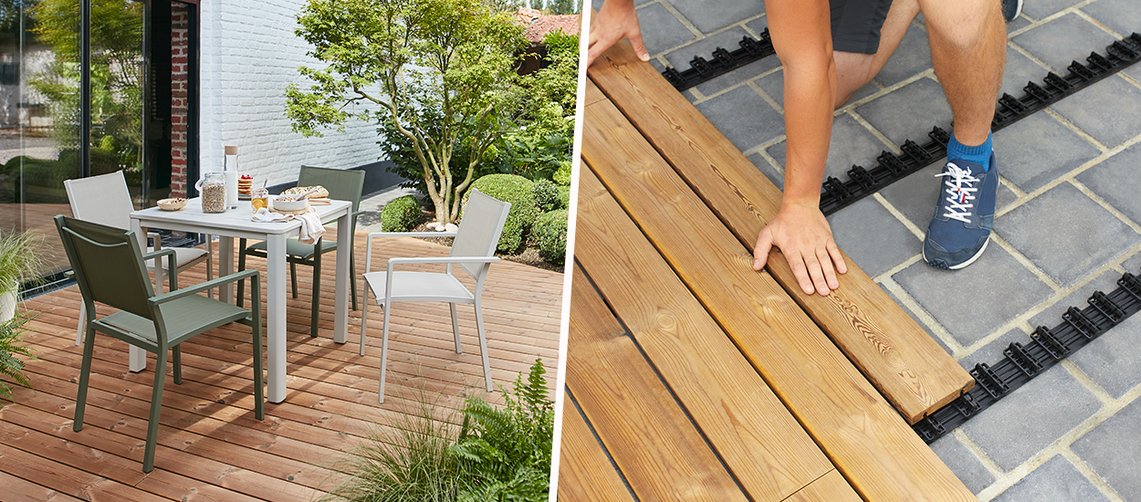 Des lames de terrasse à clipser et déclipser : emmenez votre terrasse quand vous déménagez !