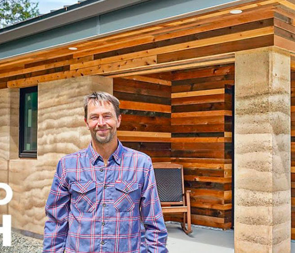 Cette maison ultra durable et écolo a été construite en terre battue grâce à des techniques modernes