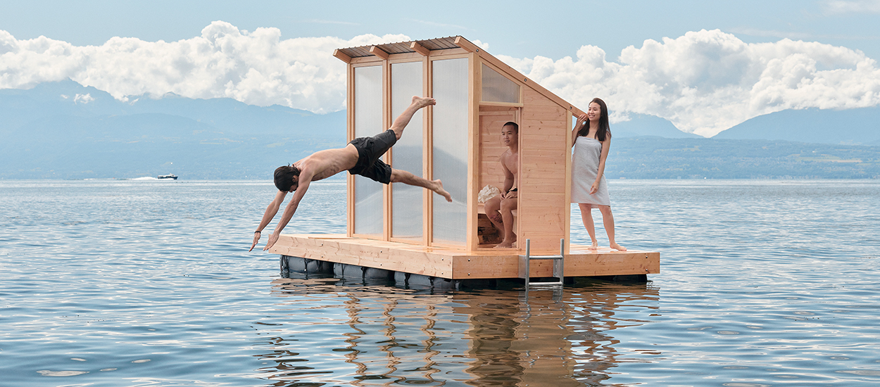 Un étudiant en design invente un mini-sauna flottant qui peut s'installer partout