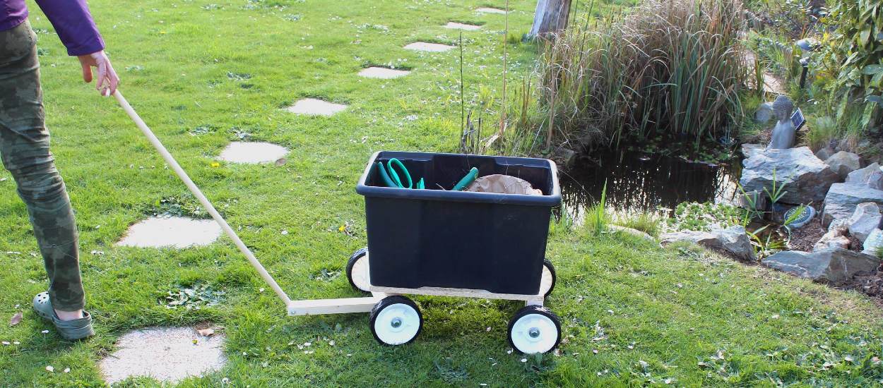 Tuto : Réalisez un chariot de jardinage, pour garder vos outils à portée de main